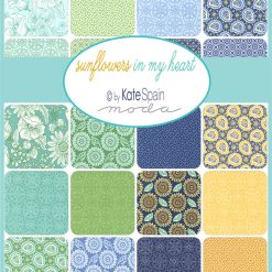 Sunflowers in My Heart Fabric Card