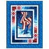 Rippling Colors Quilt Kit This quilt kit features Patriot fabrics by Northcott. Finished quilt is 58" x 76" and is beginner friendly.