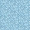 This is a picture of light blue fabric with snowflakes