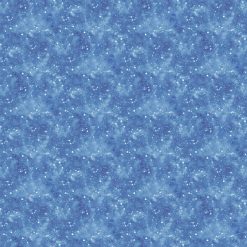 Picture of smoky white splatters on French blue fabric