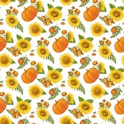 Northcott Open Sunflowers and Pumpkins, Sunshine Harvest