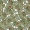 Picture of Christmas Eve Fabric Winter Botanical Small Floral