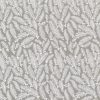 Picture of white sprigs on gray fabric