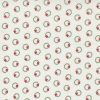 Picture of Christmas wreaths on snow background fabric