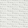 Picture of Falalalalala on white background fabric