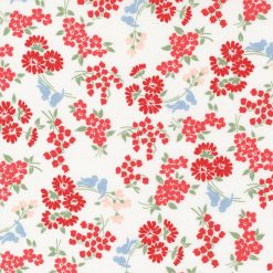 Picture of Dwell Songbird floral fabric with white background