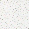 This is picture of white fabric with confetti like flecks