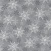 Picture of snowflakes on gray fabric