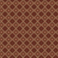 Picture of Mountains Calling fabric, GEO Diamonds on Brown Background