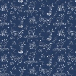 Magic Garden, Celeste Animals, Navy blue