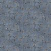 Picture of tiny birds on blue background fabric