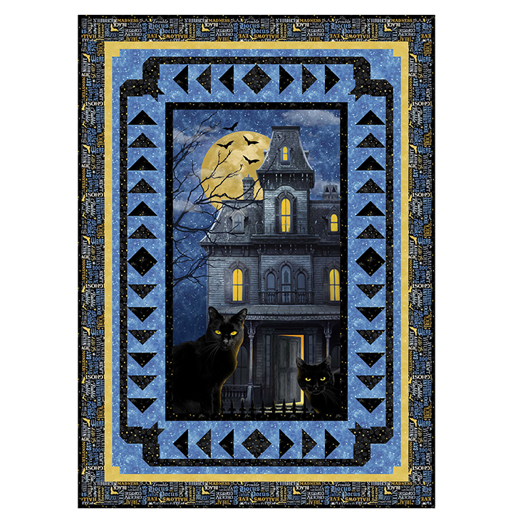 Cats_Bats_ Picture of Cats & Bats Quilt Kit