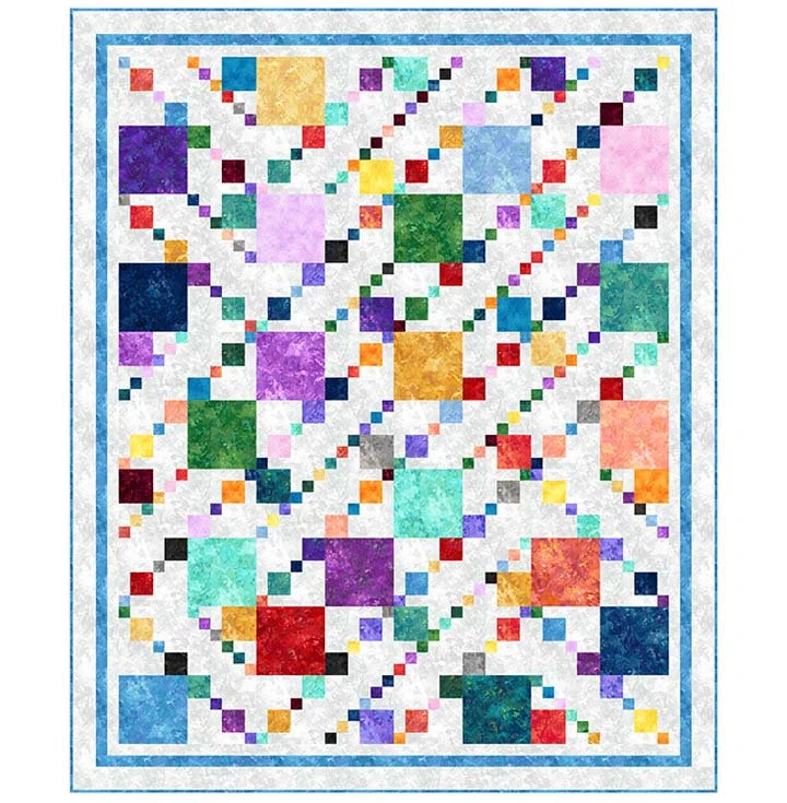 Chroma Confetti Quilt Kit Picture of Chroma Confetti quilt kit