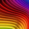 Picture of rainbow fabric panel