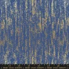 Picture of gold brush strokes on blue background fabric