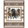 Picture of race horse in a quilt.