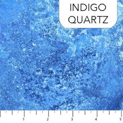 Picture of marble blue fabric in Indigo Quartz