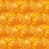 Picture of outer space nebula, stars, on brilliant yellow fabric