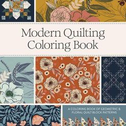 Modern quilting coloring book for quilters to inspire creativity