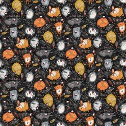 Whiskers & Wine Cats fabric