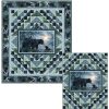 Picture of bear and cub quilt top for What a View quilt pattern