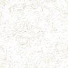 Wave texture fabric, white metallic