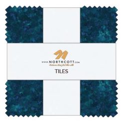 Picture of Northcott's Chroma fabric line in 10" squares or "tiles."