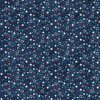 Picture of multi colored stars on navy blue fabric