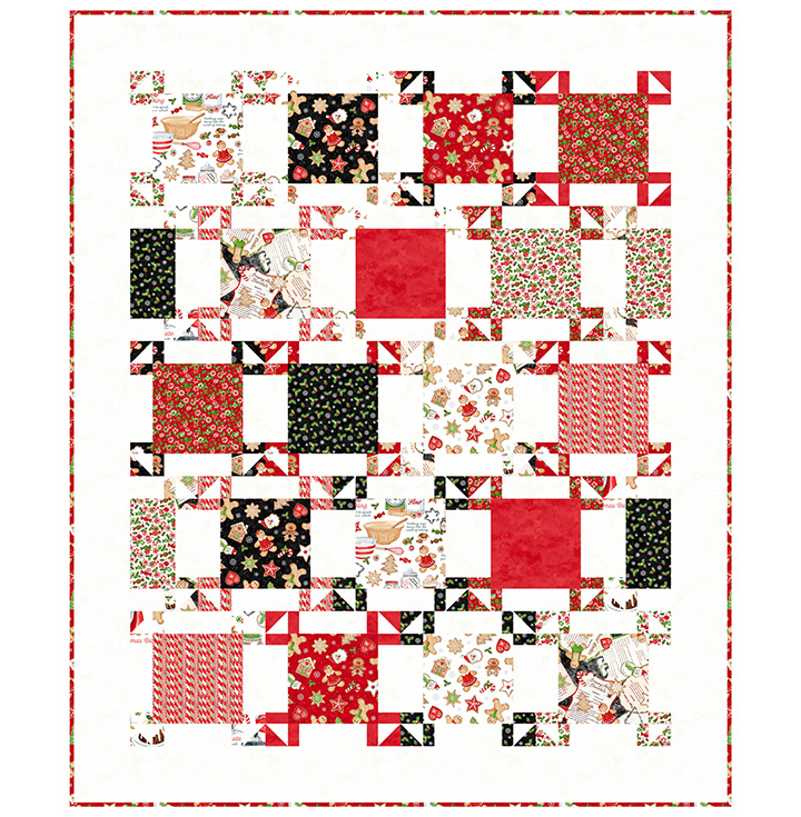 Tenfold Quilt Kit Tenfold quilt featuring Sugar Coated fabrics by Northcott