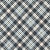 On Dasher Plaid Fabric, Frost, Moda