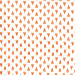 Candy Corns on white background fabric, Moda, Midnight Magic 2