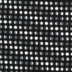Half circles on black background fabric, Halloween Magic 2, Moda