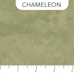 Molted olive green fabric called Chameleon