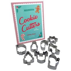 Baking Set with 8 Cookie Cutters, Recipes on the Box, Moda Home Holiday Gift