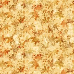 Autumn Breeze, Layered Leaves Ochre, Northcott DP28058-52