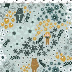 Little Goldi Meadow, Light Teal || Clothworks Y3670-103