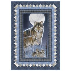 Ring of Moonlight Quilt Kit featuring Wild at Heart fabrics by Northcott
