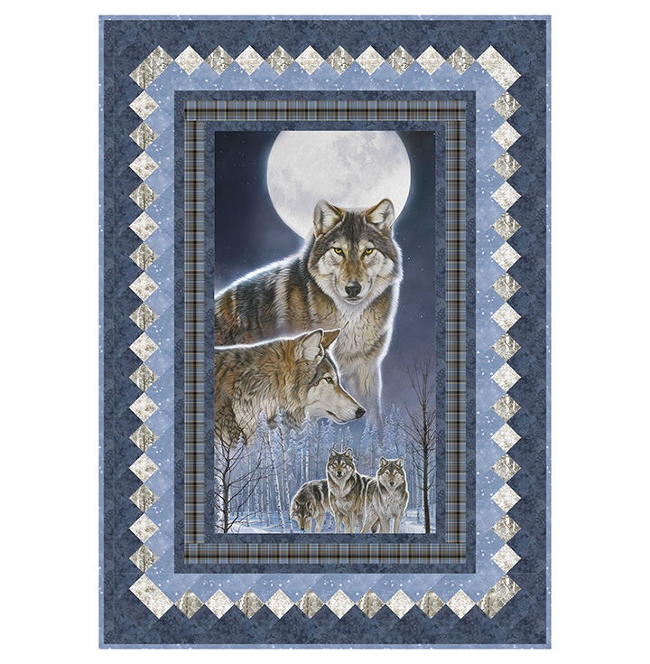 Ring of Moonlight Quilt Kit Ring of Moonlight Quilt Kit featuring Wild at Heart fabrics by Northcott