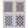Trip Around the Rodeo is a quilt kit with fabrics featuring Cowboy Blues by Northcott.