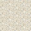 Northcott My Type Collection – Cream Multi (27708-11) quilting fabric with scattered letters, numbers, and symbols on a cream grid.