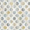 Northcott Pedigree Big Dots White Multi DP28027-10 – digitally printed quilting fabric with oversized dots in turquoise, ochre, gray, and beige on ivory.