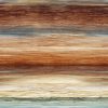 Fox Den ombre stripe fabric by Northcott in wood grain effect, brown to blue gradient.