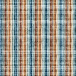 Fox Den plaid fabric by Northcott in autumn tones with watercolor effect.