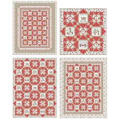 The Twinkle Quilt Kit, Featuring The Christmas Mouse fabric colllection by Northcott