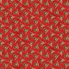 “Highland Heart – Red Cow Toss D28048-24 by Northcott – digitally printed 100% cotton quilting fabric with Highland cows wearing holiday greenery on Christmas-red mottled background – Lightning Bugs Quilt Studio”