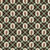 “Highland Heart Cow Toss on Plaid DP28047-99 by Northcott – digitally printed 100% cotton quilting fabric with Highland cows in greenery wreaths on red green plaid background – Lightning Bugs Quilt Studio”
