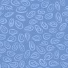 Clothworks Susybee Basics Swirls Fabric – tone-on-tone blue quilting cotton with swirl design