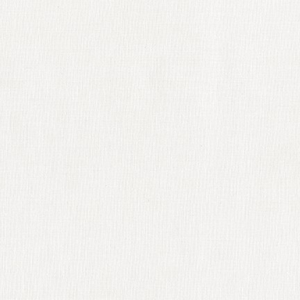 Kona Cotton Snow – creamy white solid quilting fabric, back in stock at Lightning Bugs Quilt Studio. Kona Cotton Snow solid quilting fabric – warm creamy white by Robert Kaufman, available now at Lightning Bugs Quilt Studio.