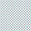 White cotton fabric with small multi-colored Mariner’s Stars from Atlantic Coast by Northcott, SKU 28020-10.